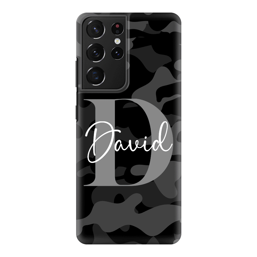 Samsung Galaxy S21 Ultra / Snap Classic Personalized Name Camouflage Military Camo Phone Case - Samsung S Series - Stylizedd.com
