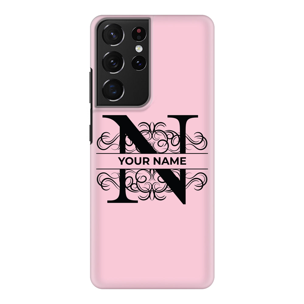Samsung Galaxy S21 Ultra / Snap Classic Split Floral Initial Phone Case - Samsung S Series - Stylizedd.com