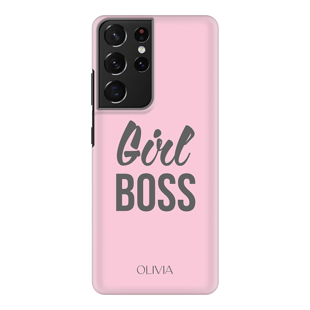 Samsung Galaxy S21 Ultra / Snap Classic Personalized Name Girl Boss, Phone Case - Samsung S Series - Stylizedd.com