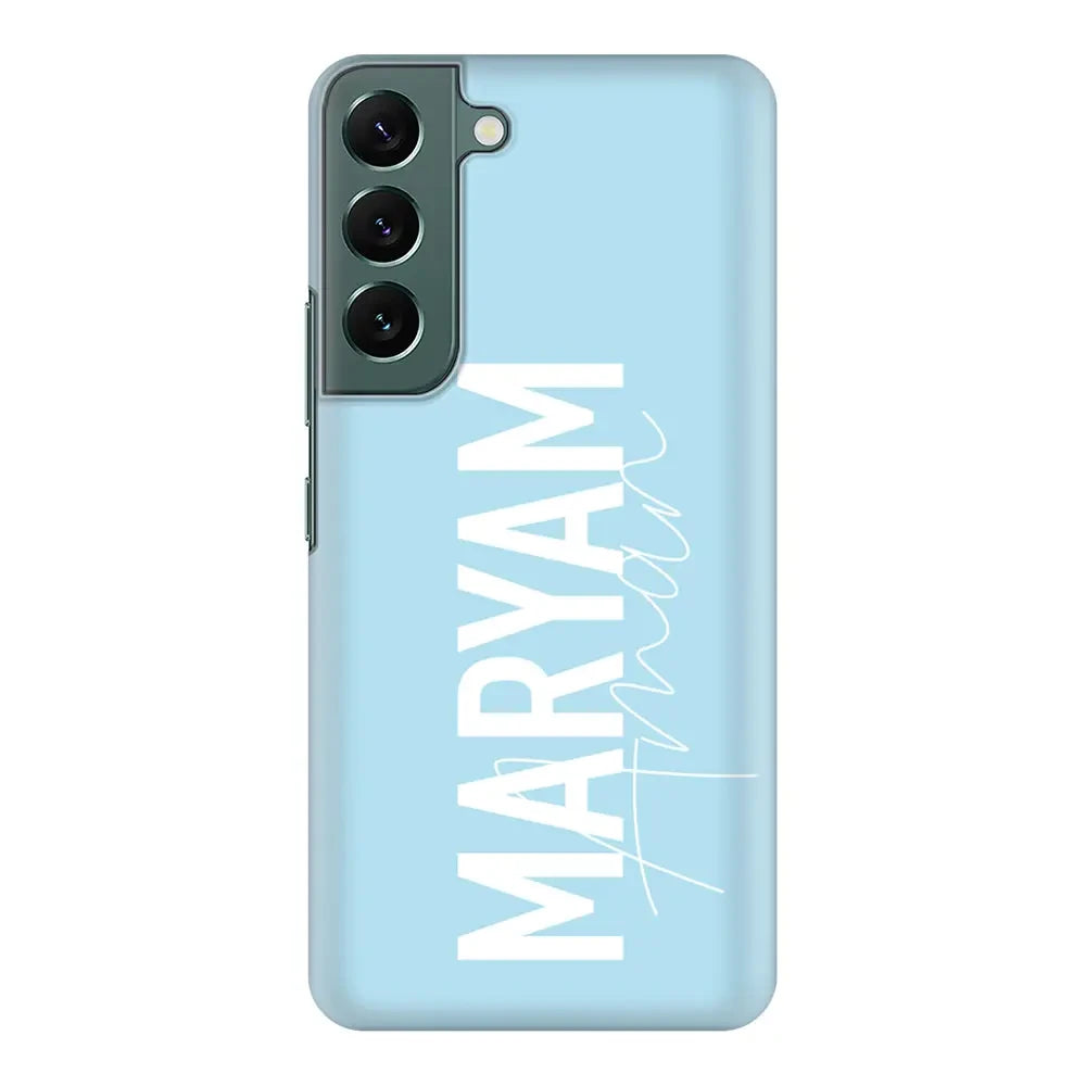 Samsung Galaxy S22 Plus / Snap Classic Personalized Name Vertical, Phone Case - Samsung S Series - Stylizedd.com