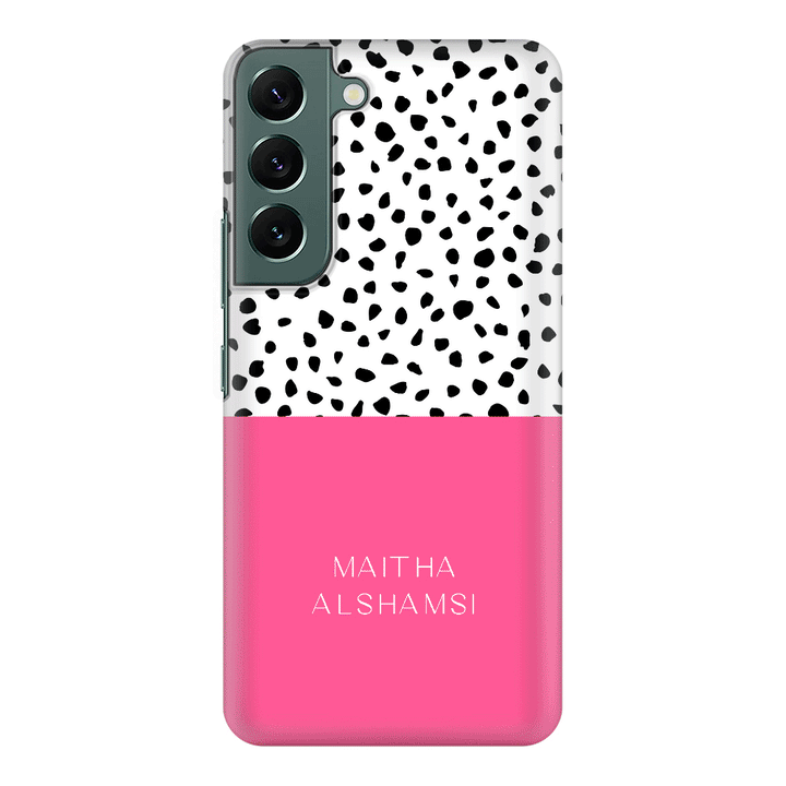 Samsung Galaxy S22 Plus / Snap Classic Personalized Text Colorful Spotted Dotted, Phone Case - Samsung S Series - Stylizedd.com