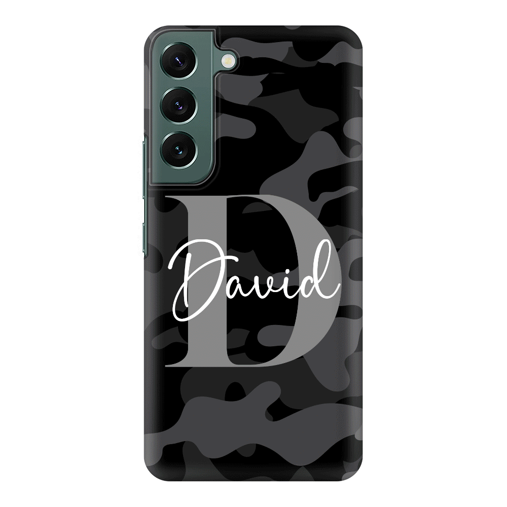 Samsung Galaxy S22 Plus / Snap Classic Personalized Name Camouflage Military Camo Phone Case - Samsung S Series - Stylizedd.com