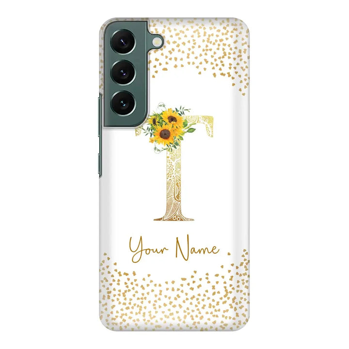 Samsung Galaxy S22 Plus / Snap Classic Floral Mandala Initial Phone Case - Samsung S Series - Stylizedd.com