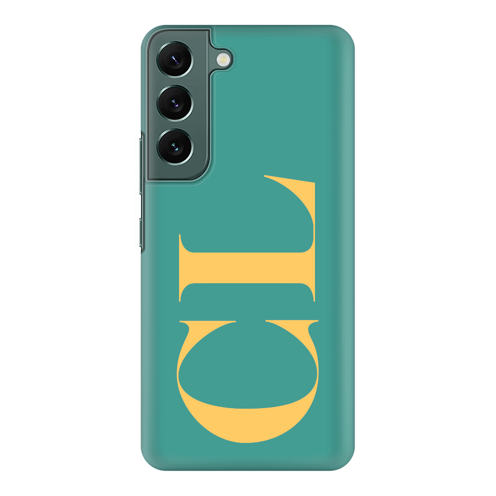 Samsung Galaxy S22 / Snap Classic Personalized Monogram Large Initial 3D Shadow Text, Phone Case - Samsung S Series - Stylizedd.com