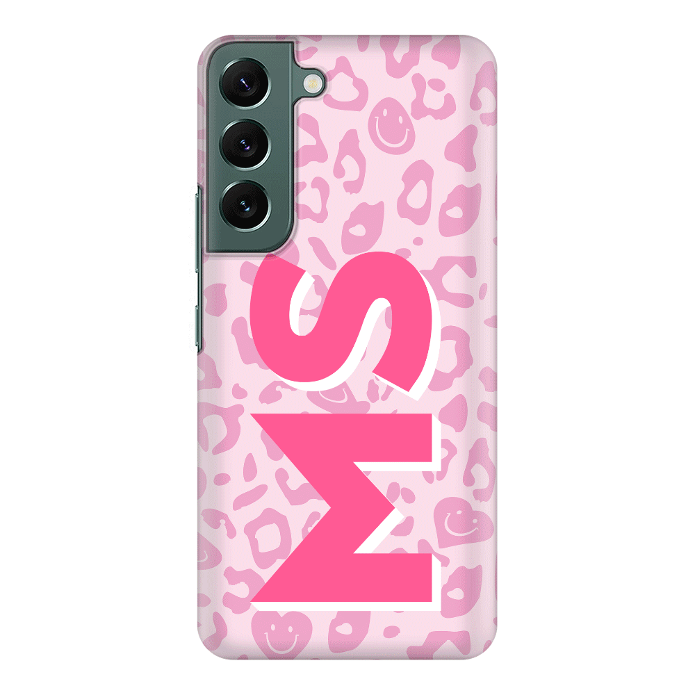 Samsung Galaxy S22 / Snap Classic Custom Monogram Initial 3D Shadow Text Seamless Pattern, Phone Case - Samsung S Series - Stylizedd.com