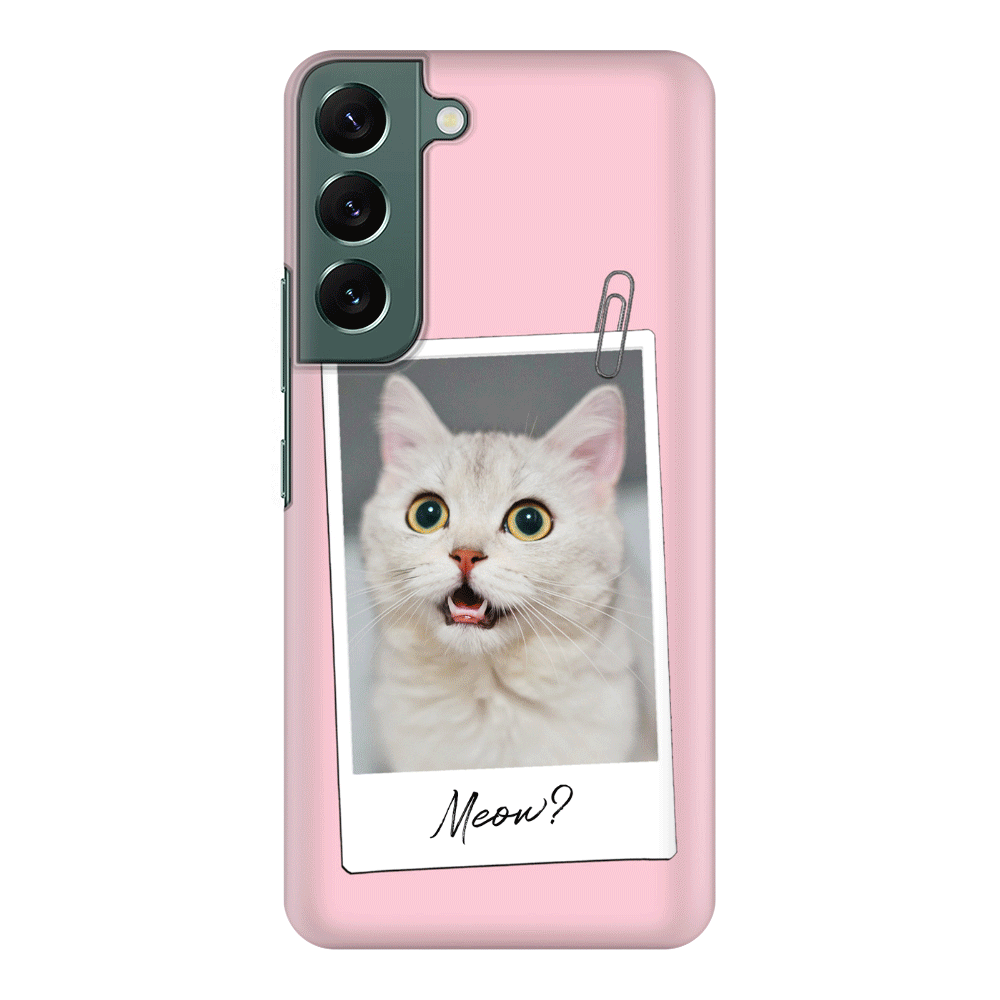 Samsung Galaxy S22 / Snap Classic Polaroid Photo Pet Cat, Phone Case - Samsung S Series- Stylizedd.com