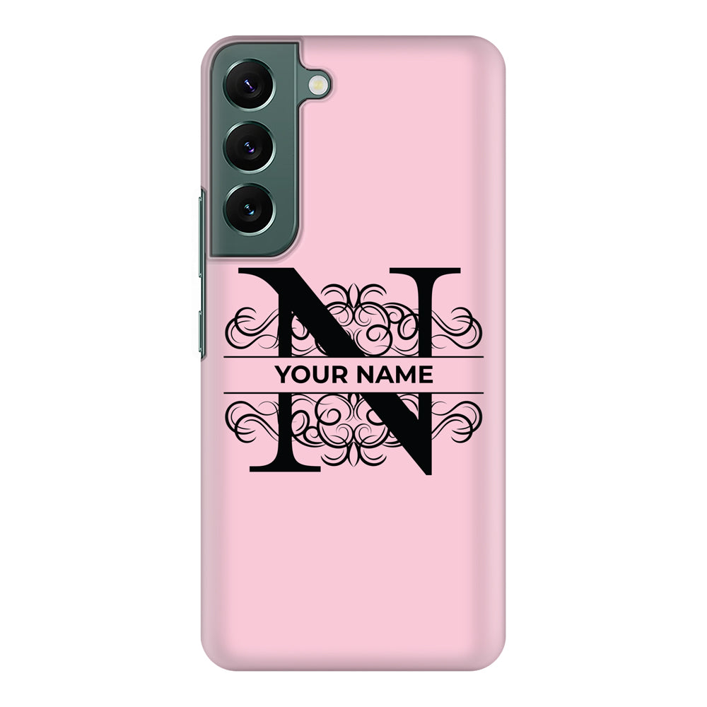 Samsung Galaxy S22 / Snap Classic Split Floral Initial Phone Case - Samsung S Series - Stylizedd.com