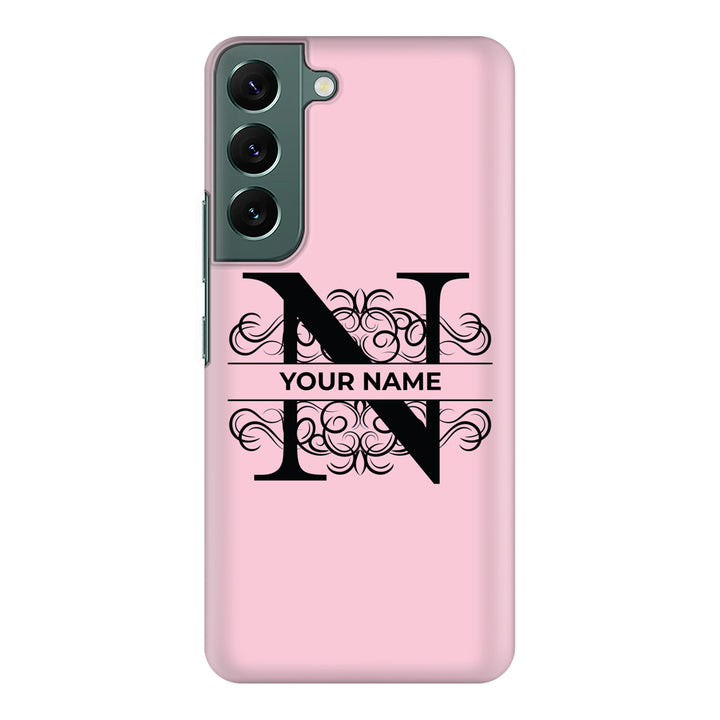 Samsung Galaxy S22 / Snap Classic Split Floral Initial Phone Case - Samsung S Series - Stylizedd.com
