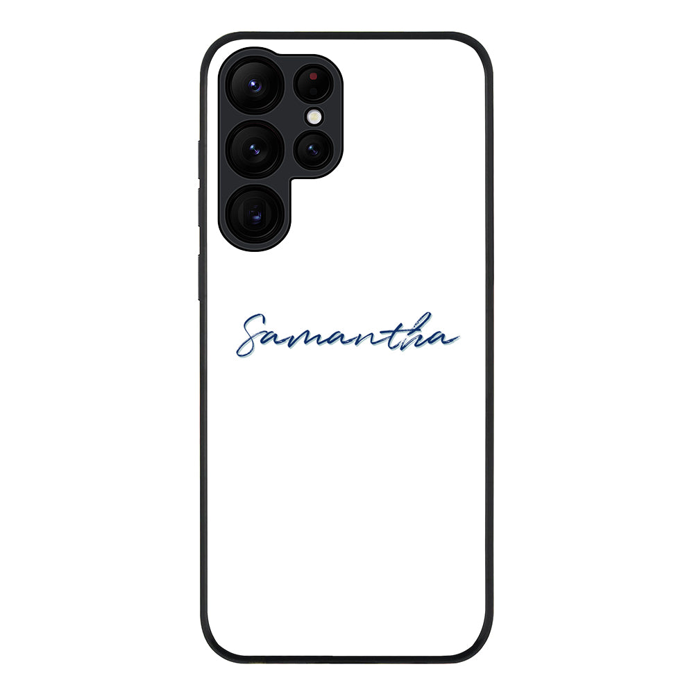 Samsung Galaxy S22 Ultra / Rugged Black Custom Text, My Name Phone Case - Samsung S Series - Stylizedd.com