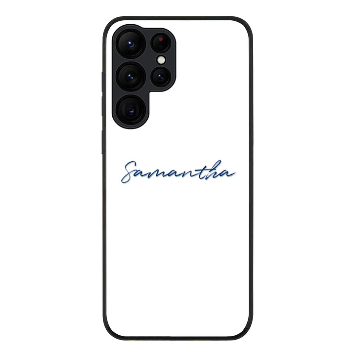 Samsung Galaxy S22 Ultra / Rugged Black Custom Text, My Name Phone Case - Samsung S Series - Stylizedd.com