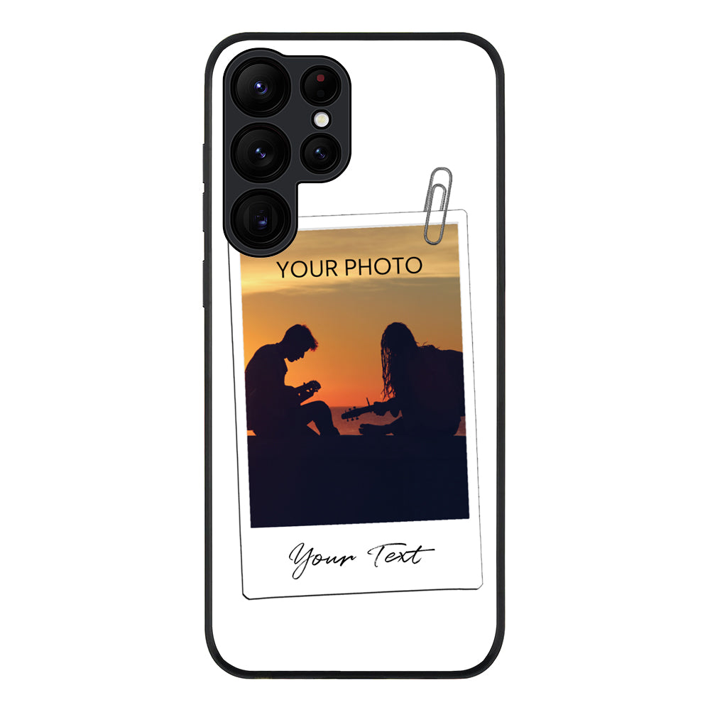 Samsung Galaxy S22 Ultra / Rugged Black Polaroid Photo Phone Case - Samsung S Series - Stylizedd.com