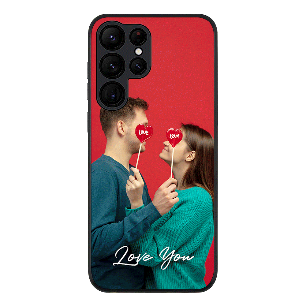 Samsung Galaxy S22 Ultra / Rugged Black Custom Photo Valentine, Phone Case - Samsung S Series - Stylizedd.com