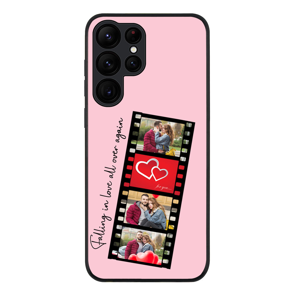 Samsung Galaxy S22 Ultra / Rugged Black Custom Valentine Photo Film Strips, Phone Case - Samsung S Series - Stylizedd.com