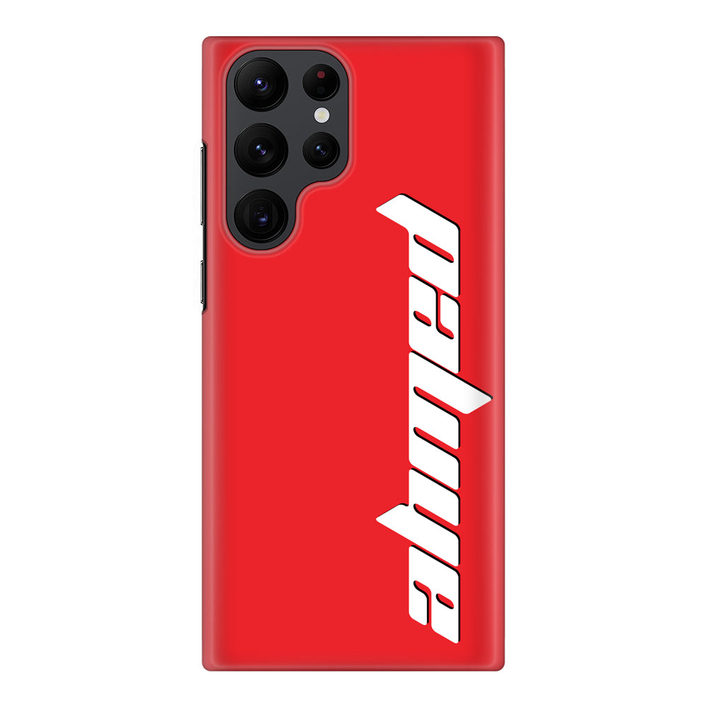 Samsung Galaxy S22 Ultra / Snap Classic Custom Text, Vertical Name Phone Case - Samsung S Series - Stylizedd.com
