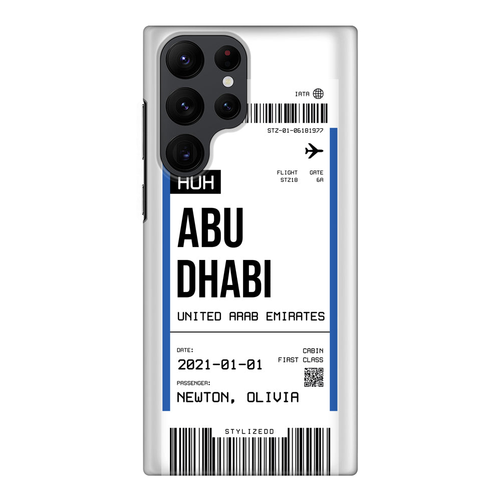 Samsung Galaxy S22 Ultra / Snap Classic Custom Flight Boarding Pass Ticket Phone Case - Samsung S Series - Stylizedd.com