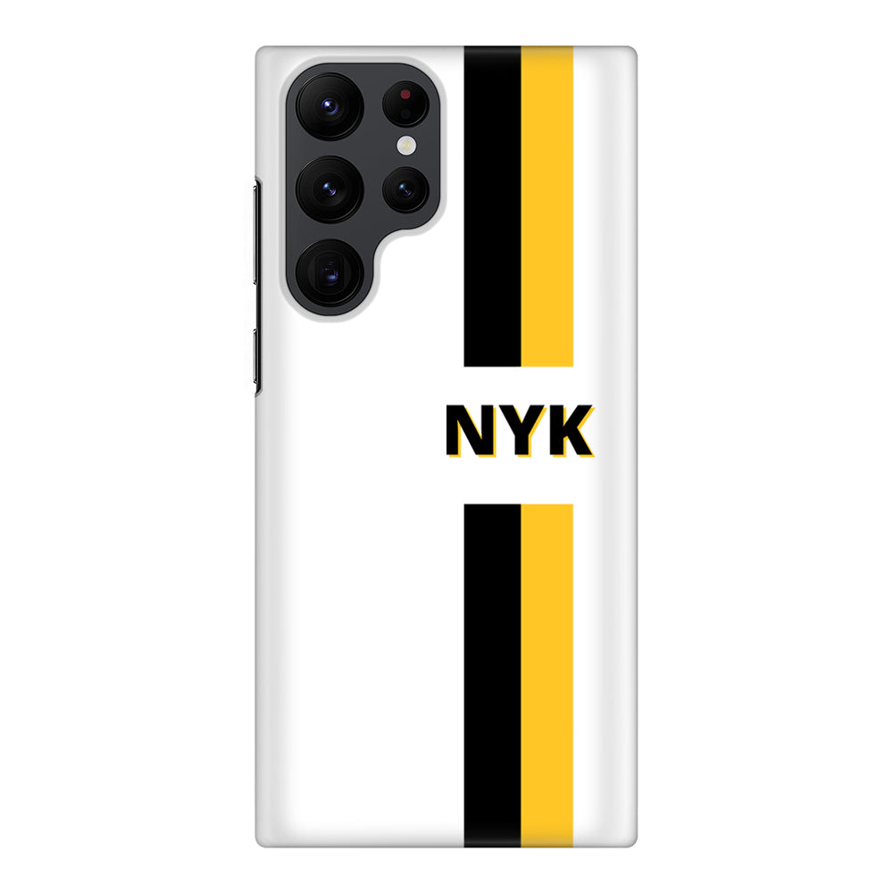 Samsung Galaxy S22 Ultra / Snap Classic Custom Striped Monogram Phone Case - Samsung S Series - Stylizedd.com