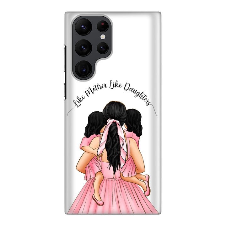 Samsung Galaxy S22 Ultra / Snap Classic Mother 2 daughters Custom Clipart, Text Phone Case - Samsung S Series - Stylizedd.com