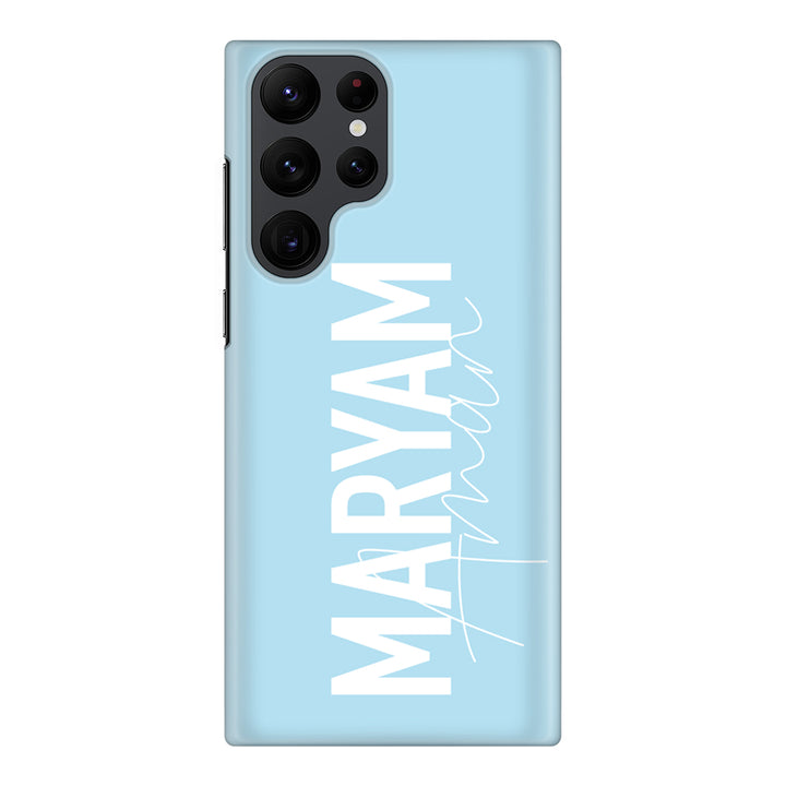 Samsung Galaxy S22 Ultra / Snap Classic Personalized Name Vertical, Phone Case - Samsung S Series - Stylizedd.com