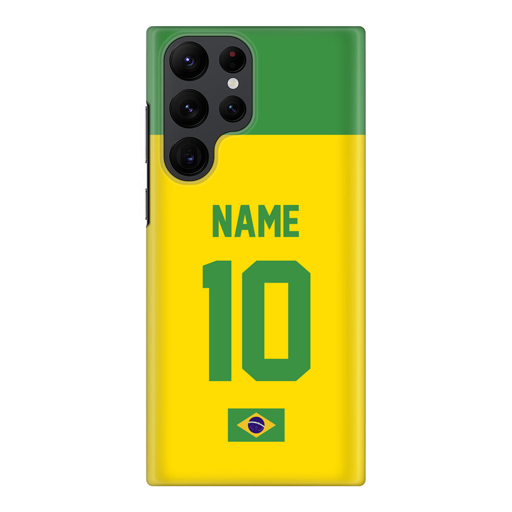 Samsung Galaxy S22 Ultra / Snap Classic Personalized Football Jersey Phone Case Custom Name & Number - Samsung S Series - Stylizedd.com