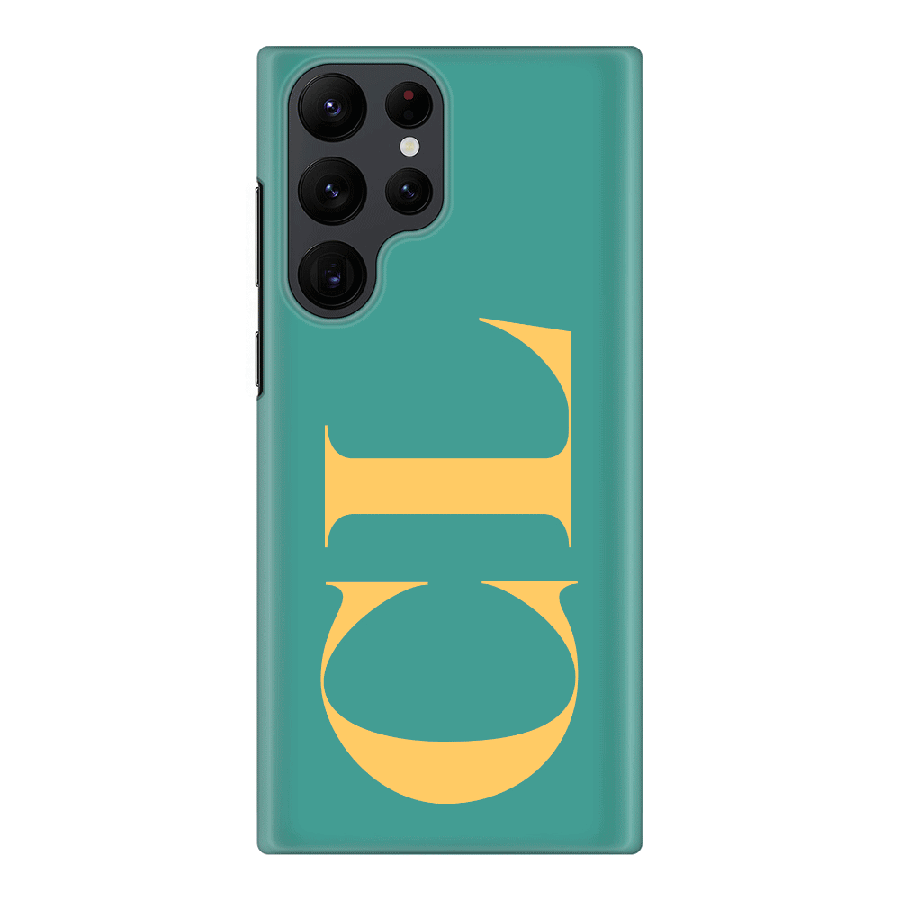 Samsung Galaxy S22 Ultra / Snap Classic Personalized Monogram Large Initial 3D Shadow Text, Phone Case - Samsung S Series - Stylizedd.com