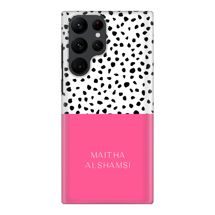 Samsung Galaxy S22 Ultra / Snap Classic Personalized Text Colorful Spotted Dotted, Phone Case - Samsung S Series - Stylizedd.com
