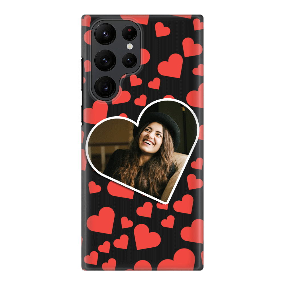 Samsung Galaxy S22 Ultra / Snap Classic Custom Photo Heart shaped, Phone Case - Samsung S Series - Samsung S Series - Stylizedd.com