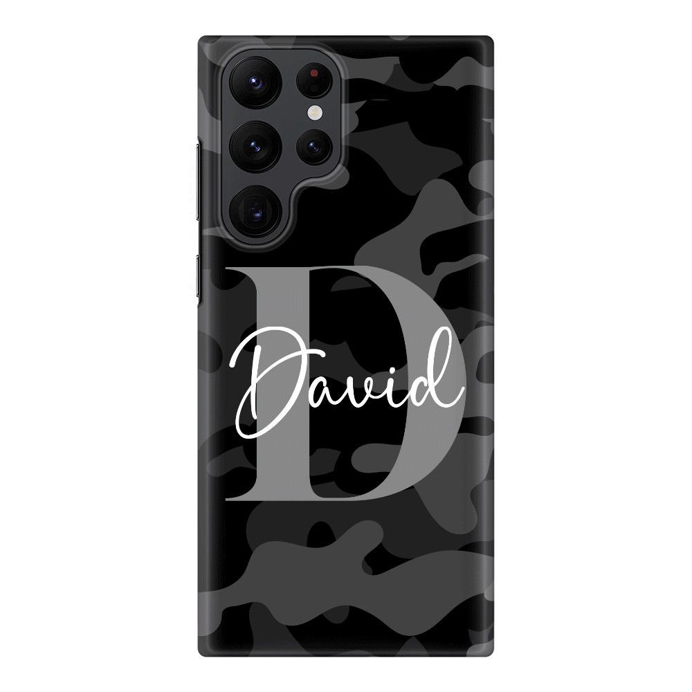 Samsung Galaxy S22 Ultra / Snap Classic Personalized Name Camouflage Military Camo Phone Case - Samsung S Series - Stylizedd.com