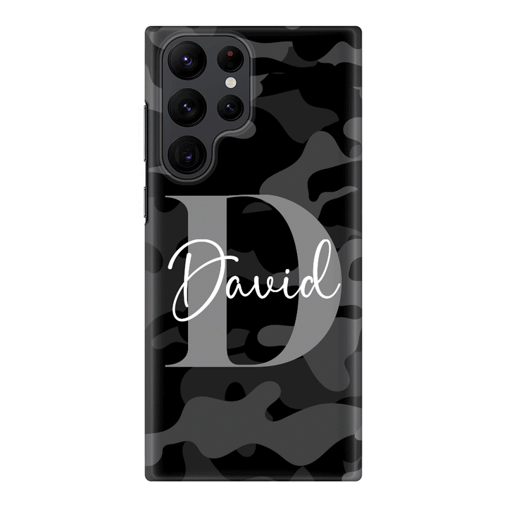 Samsung Galaxy S22 Ultra / Snap Classic Personalized Name Camouflage Military Camo Phone Case - Samsung S Series - Stylizedd.com