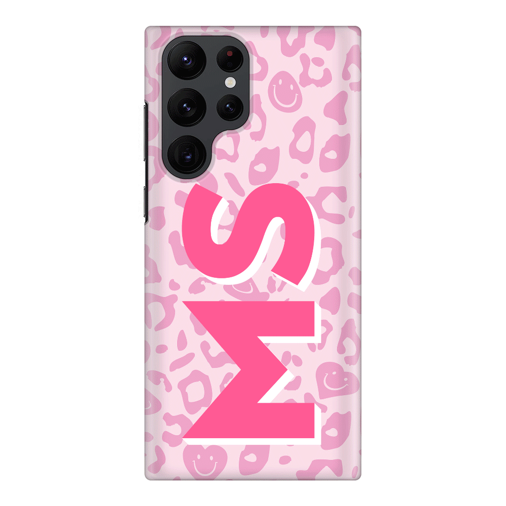 Samsung Galaxy S22 Ultra / Snap Classic Custom Monogram Initial 3D Shadow Text Seamless Pattern, Phone Case - Samsung S Series - Stylizedd.com