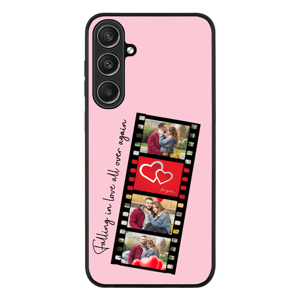 Samsung Galaxy S23 FE / Rugged Black Custom Valentine Photo Film Strips, Phone Case - Samsung S Series - Stylizedd.com