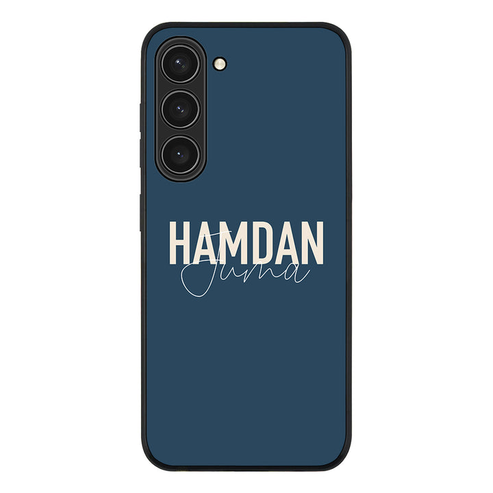 Samsung Galaxy S23 Plus / Rugged Black Personalized Name Horizontal, Phone Case - Samsung S Series - Stylizedd.com
