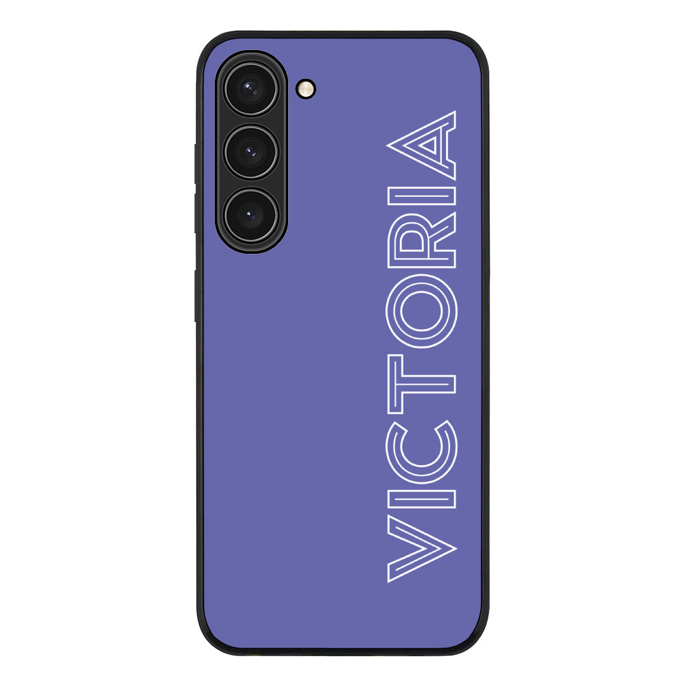Samsung Galaxy S23 Plus / Rugged Black Personalized Name, Custom Phone Case - Samsung S Series - Stylizedd.com