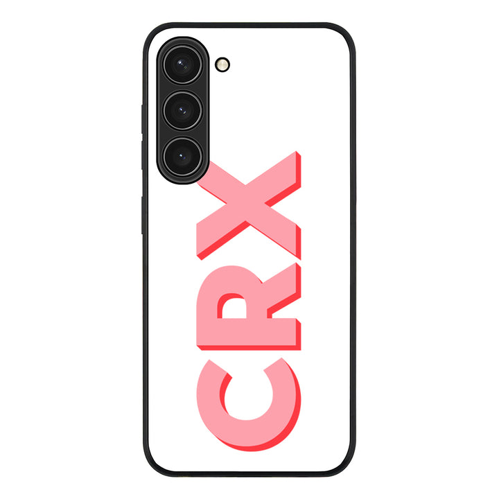 Samsung Galaxy S23 Plus / Rugged Black Personalized Monogram Initial 3D Shadow Text Phone Case - Samsung S Series - Stylizedd.com