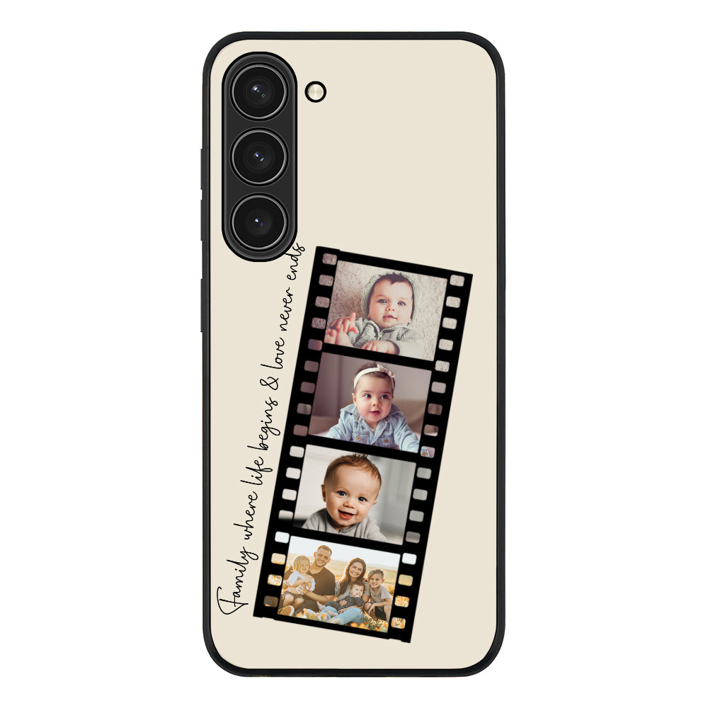 Samsung Galaxy S23 Plus / Rugged Black Custom Film Strips Personalised Movie Strip, Phone Case - Samsung S Series - Stylizedd.com