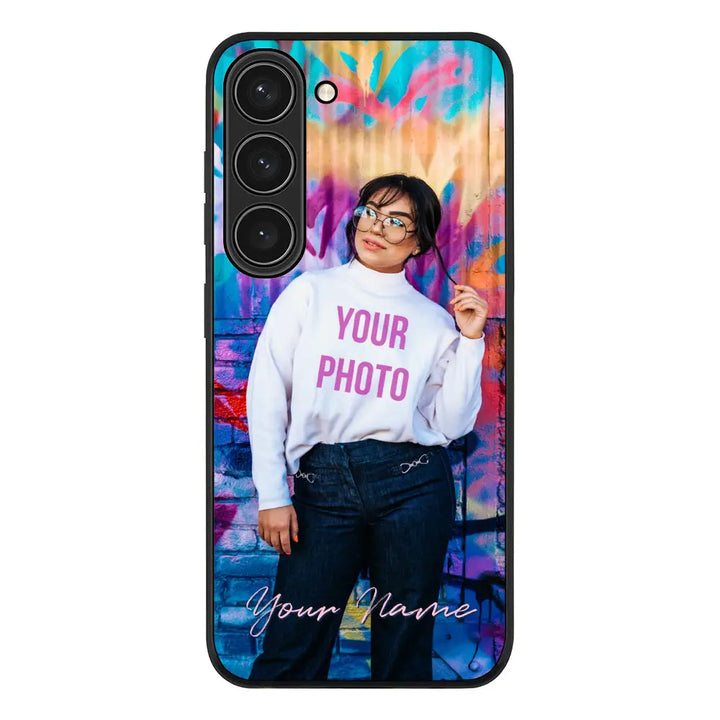 Samsung Galaxy S23 / Rugged Black Custom Photo, My Style Phone Case - Samsung S Series - Stylizedd.com