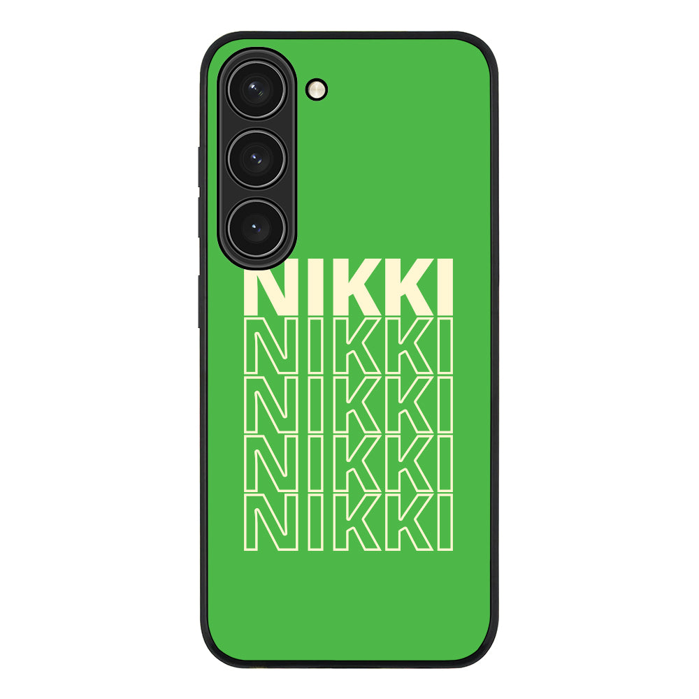 Samsung Galaxy S23 / Rugged Black Repeated Monogram Phone Case - Samsung S Series - Stylizedd.com