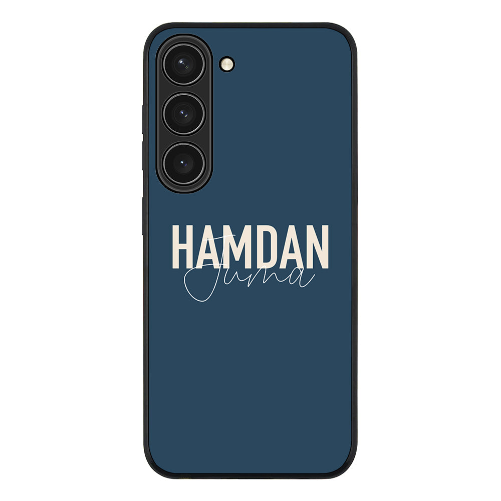 Samsung Galaxy S23 / Rugged Black Personalized Name Horizontal, Phone Case - Samsung S Series - Stylizedd.com