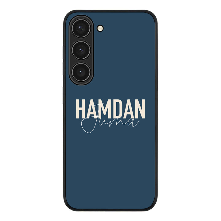 Samsung Galaxy S23 / Rugged Black Personalized Name Horizontal, Phone Case - Samsung S Series - Stylizedd.com