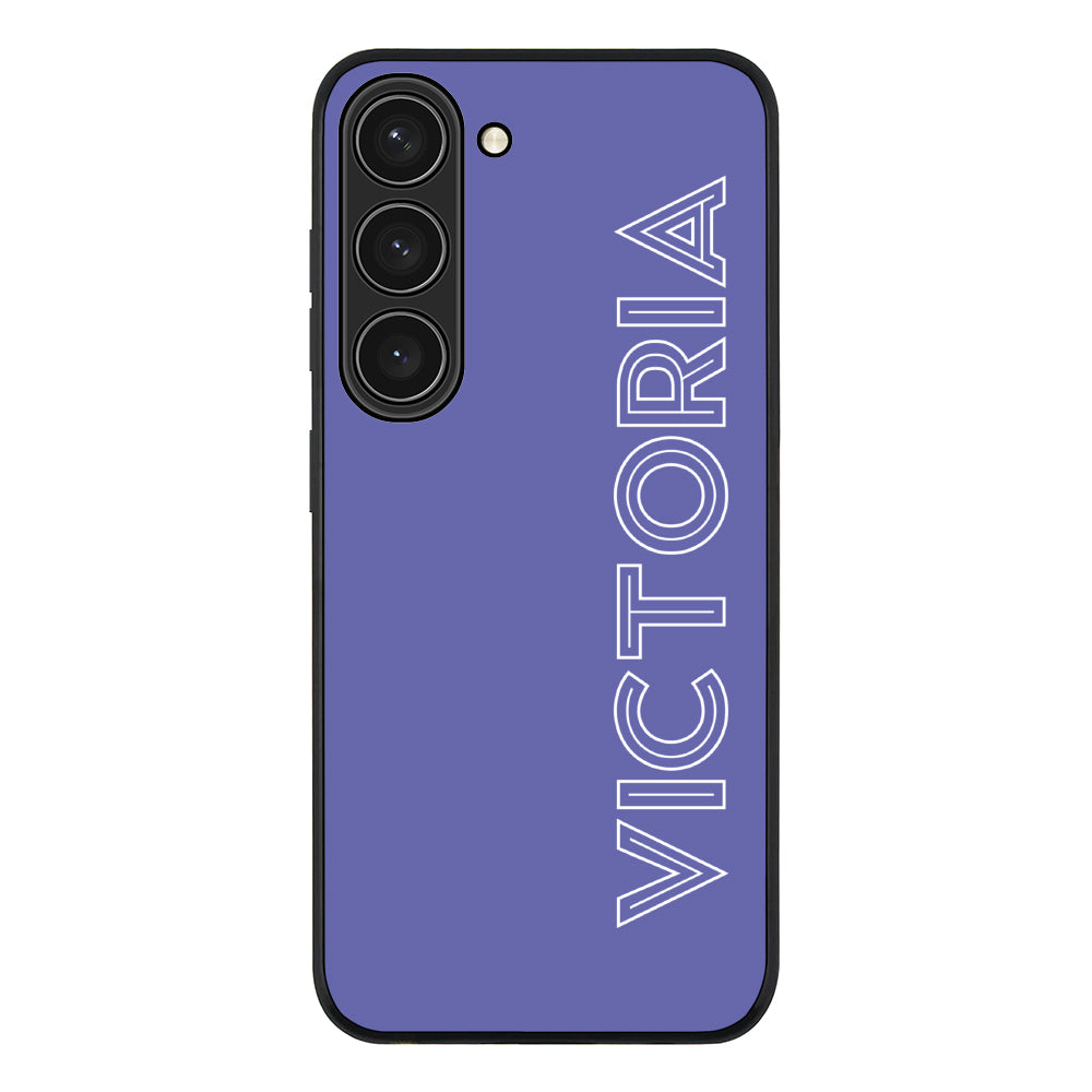 Samsung Galaxy S23 / Rugged Black Personalized Name, Custom Phone Case - Samsung S Series - Stylizedd.com