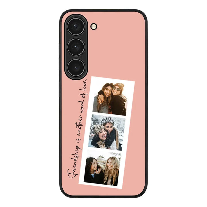 Samsung Galaxy S23 / Rugged Black Phone Case Custom Photo Strip Polaroid Style, Phone Case - Samsung S Series - Stylizedd