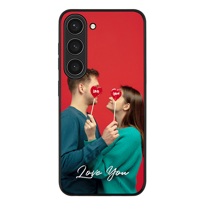 Samsung Galaxy S23 / Rugged Black Custom Photo Valentine, Phone Case - Samsung S Series - Stylizedd.com
