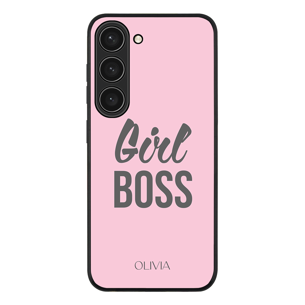 Samsung Galaxy S23 / Rugged Black Personalized Name Girl Boss, Phone Case - Samsung S Series - Stylizedd.com