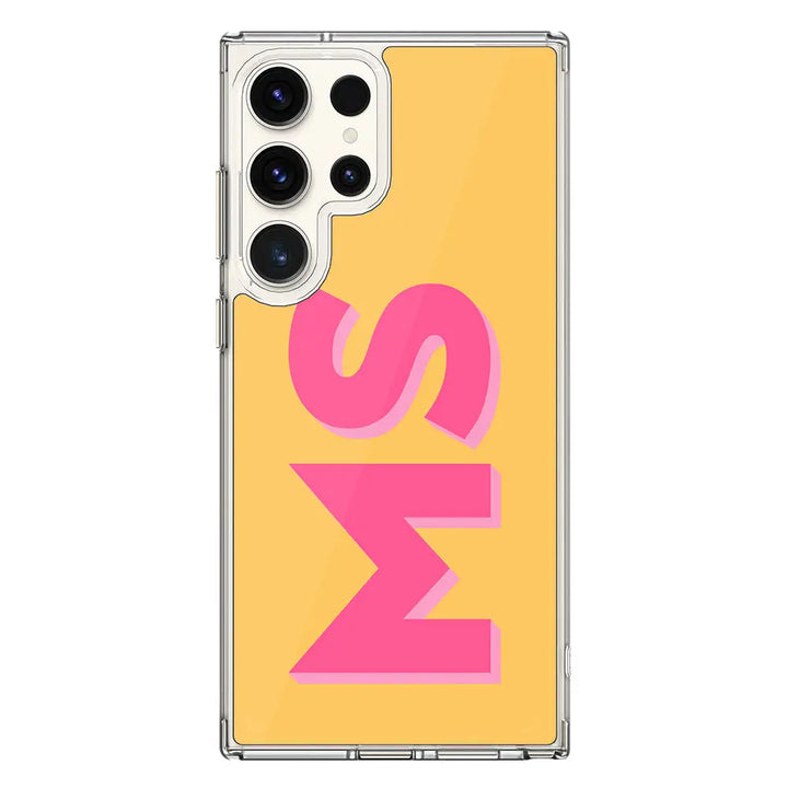 Samsung Galaxy S20 Plus / Snap Classic Personalized Monogram Initial 3D Shadow Text Phone Case - Samsung S Series - Stylizedd.com
