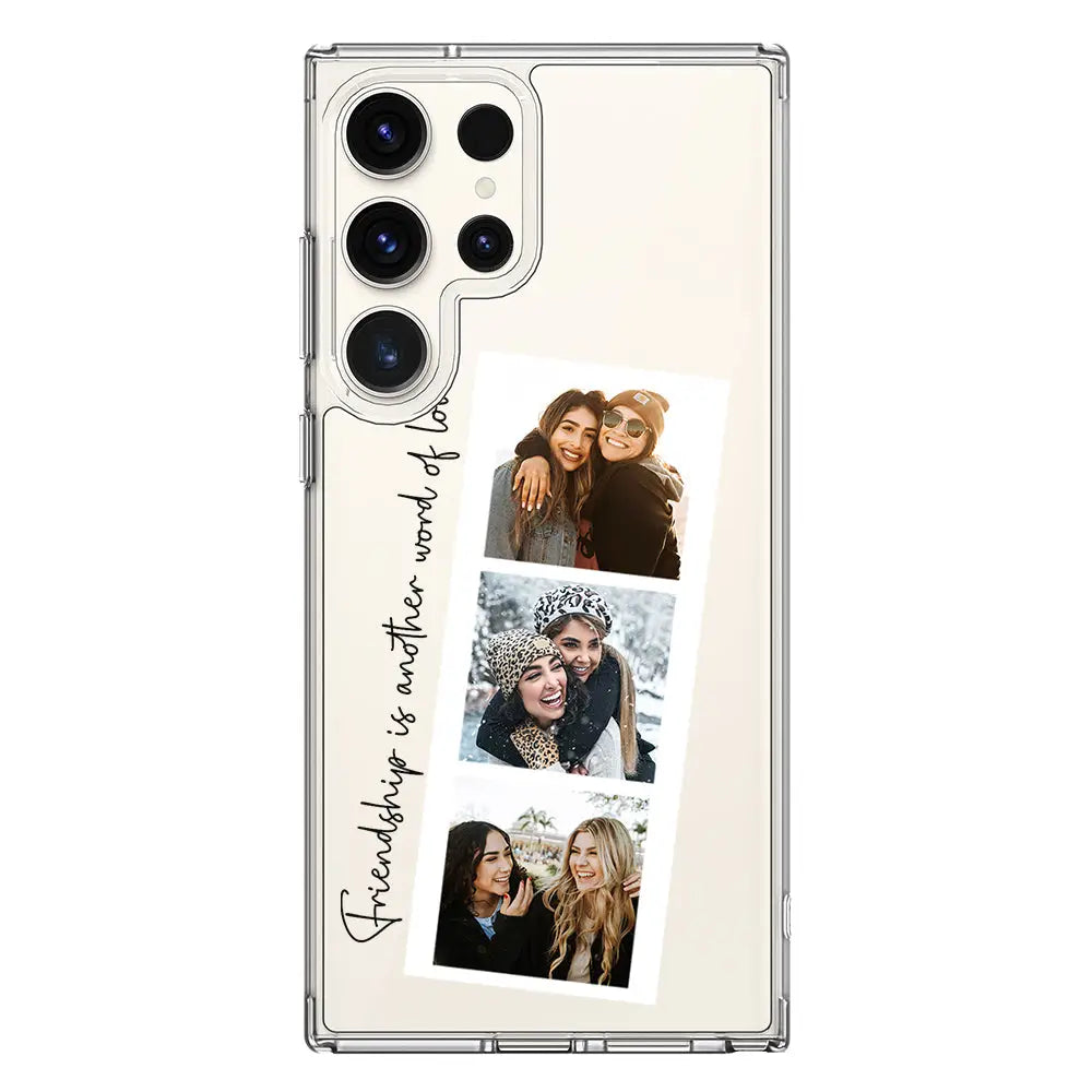 Custom Photo Strip Polaroid Style Phone Case - Samsung S Series - Galaxy S24 Ultra / Clear Classic