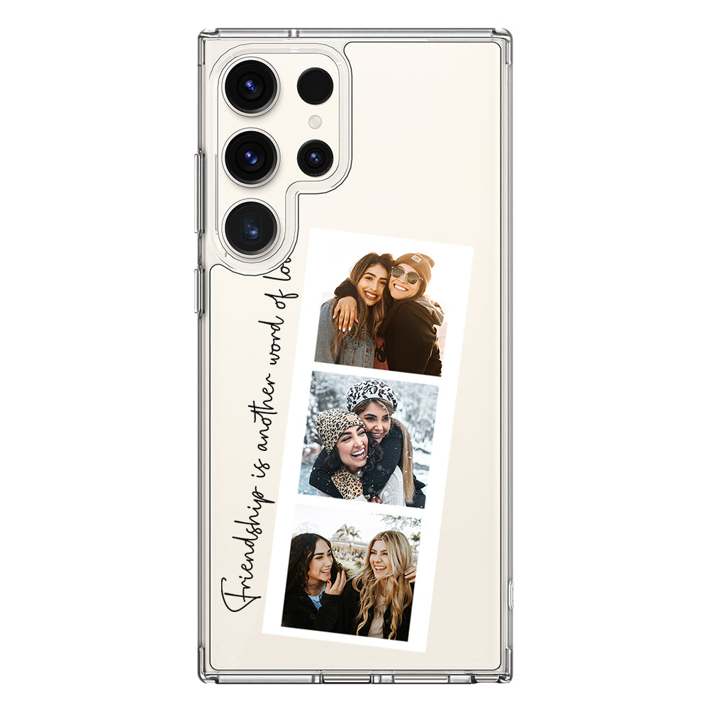Samsung Galaxy S23 Ultra / Clear Classic Custom Photo Strip Polaroid Style, Phone Case - Samsung S Series - Stylizedd.com