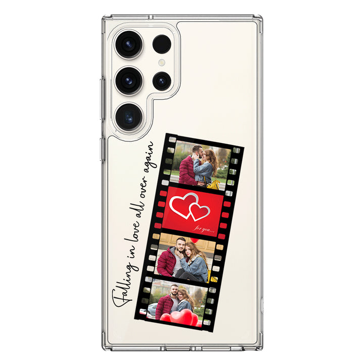 Samsung Galaxy S23 Ultra / Clear Classic Custom Valentine Photo Film Strips, Phone Case - Samsung S Series - Stylizedd.com