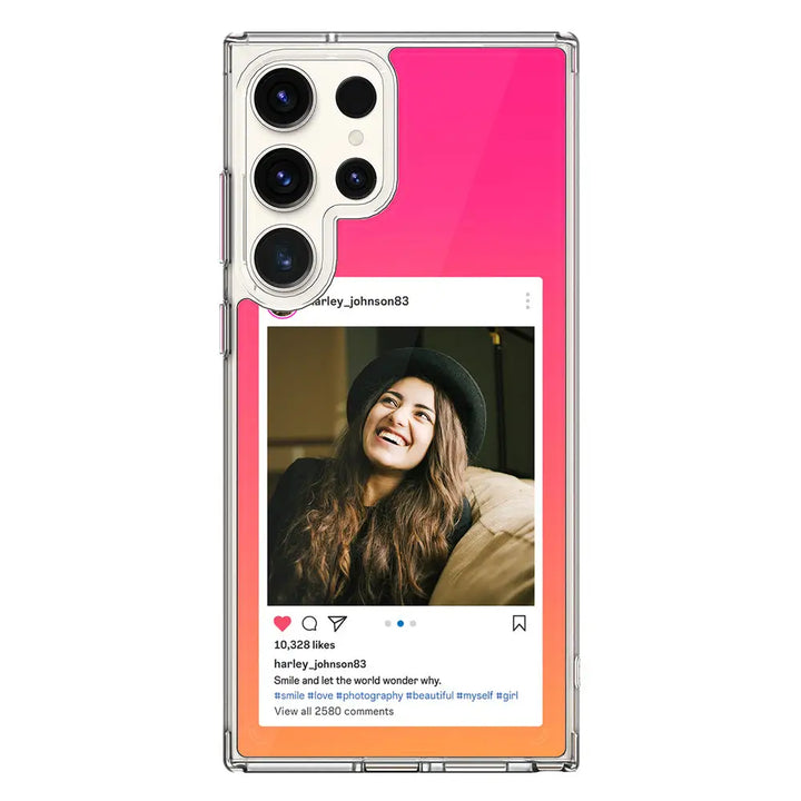 Samsung Galaxy S20 Ultra / Snap Classic Custom Photo Instagram Post Template, Phone Case - Samsung S Series - Stylizedd.com