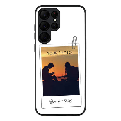 Samsung Galaxy S23 Ultra / Rugged Black Polaroid Photo Phone Case - Samsung S Series - Stylizedd.com
