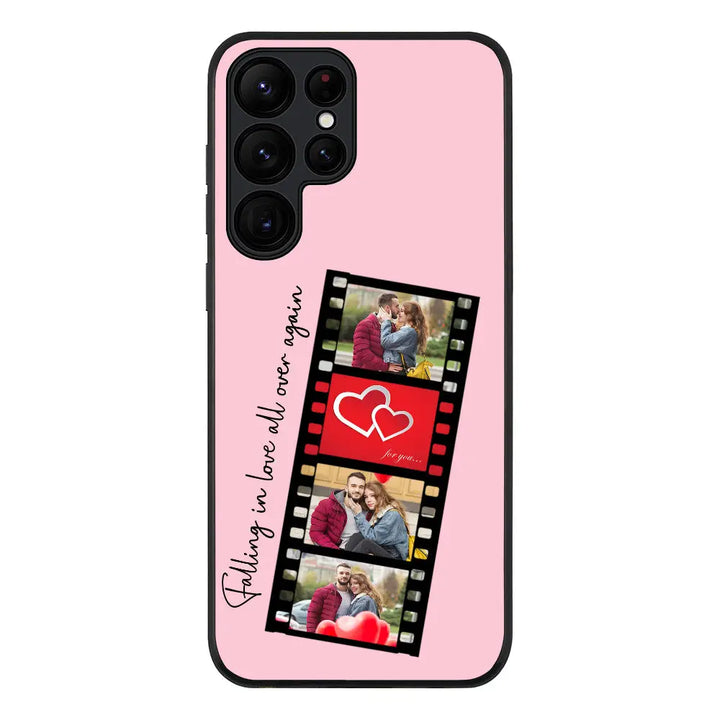 Samsung Galaxy S23 Ultra / Rugged Black Custom Valentine Photo Film Strips, Phone Case - Samsung S Series - Stylizedd.com