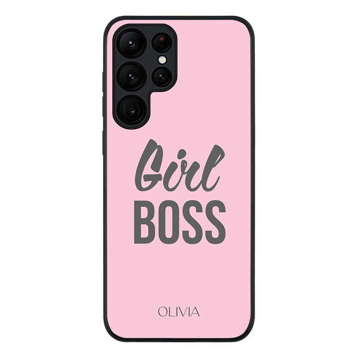 Samsung Galaxy S23 Ultra / Rugged Black Personalized Name Girl Boss, Phone Case - Samsung S Series - Stylizedd.com